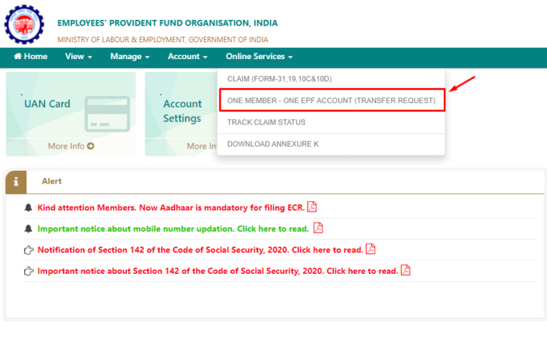 Transfer Pf Online According To The New Guidelines By Epfo