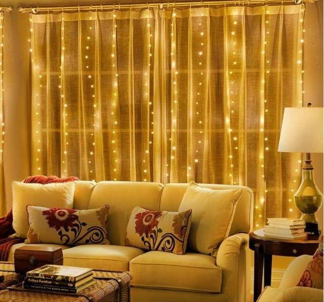 Diwali-Fairy-Light-at-living-room