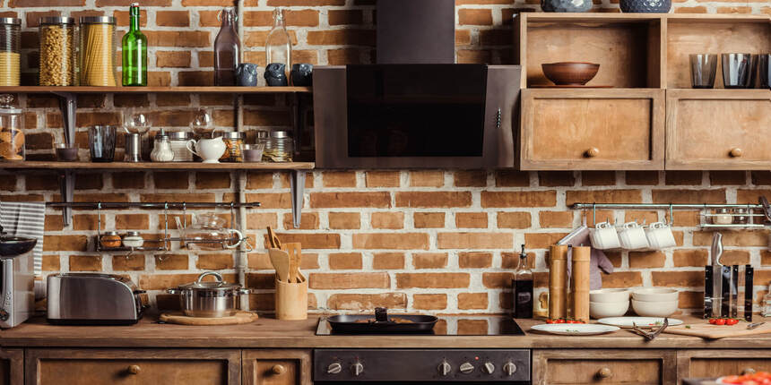 Open Shelves Modern Kitchen