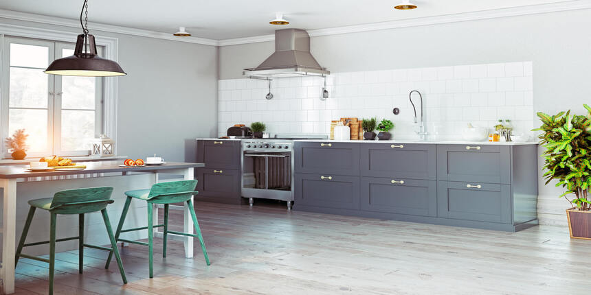 Sophisticated Grey Modern Kitchen