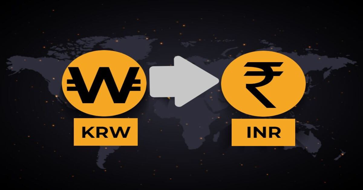 Convert KRW to INR | South Korean Won to Indian Rupee Online