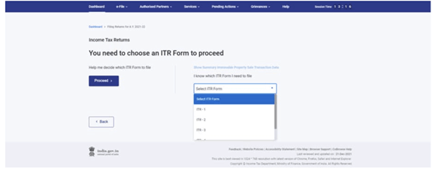 income tax form