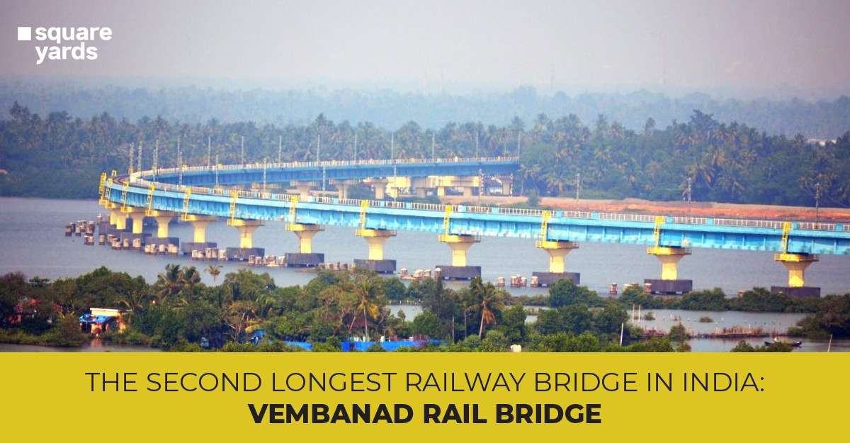 Vembanad Rail Bridge - Second Longest Rail Bridge In India