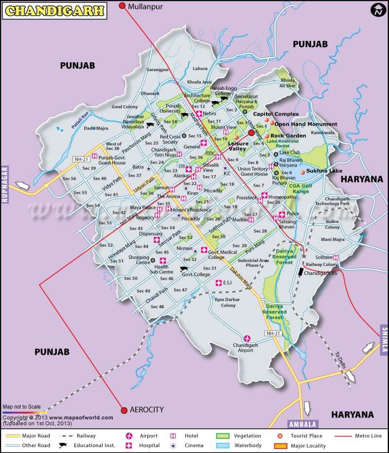 Smart-City-chandigarh map