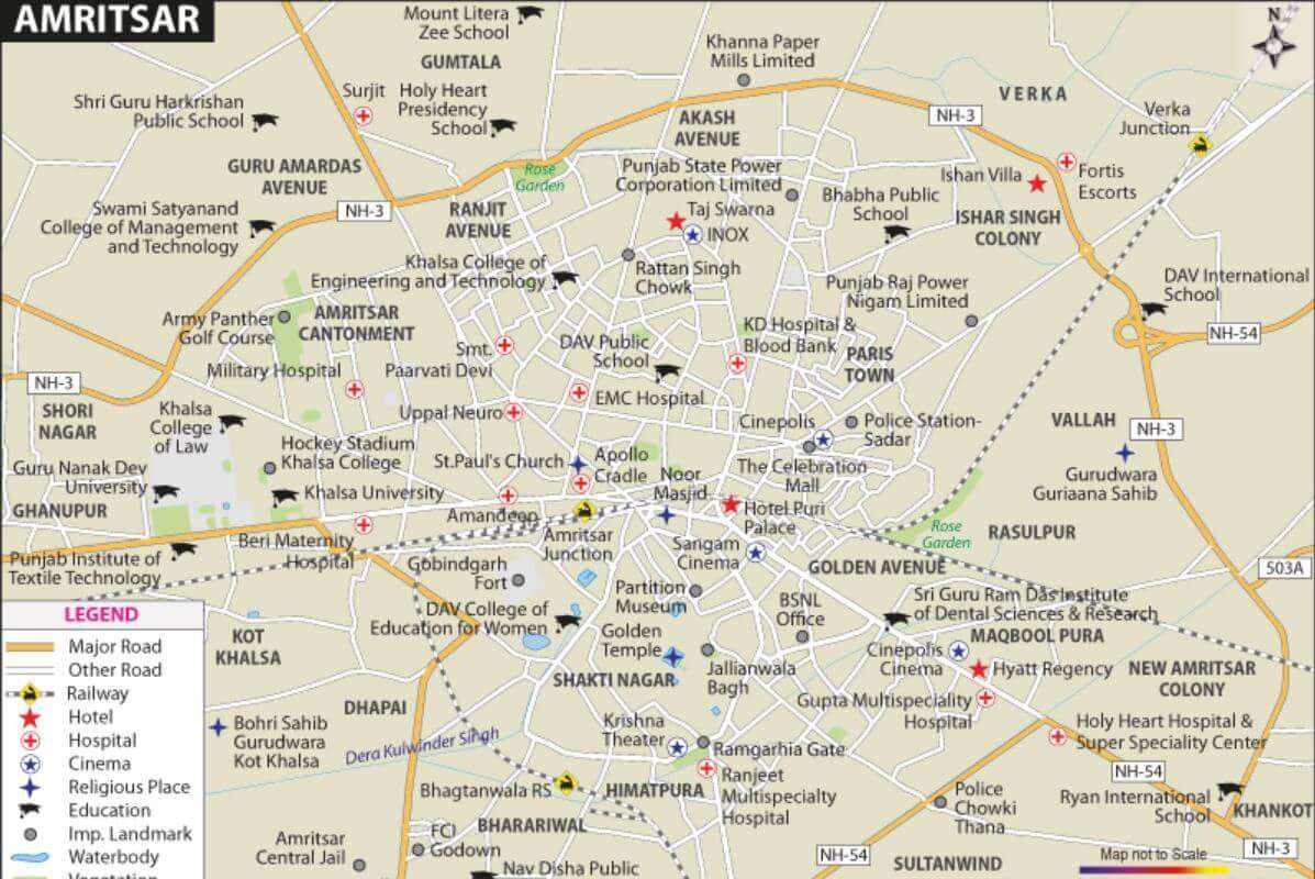 smart city Amritsar map