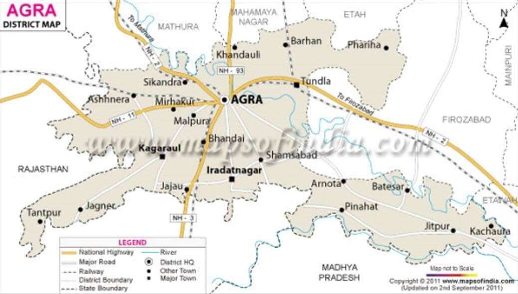 agra smart city map