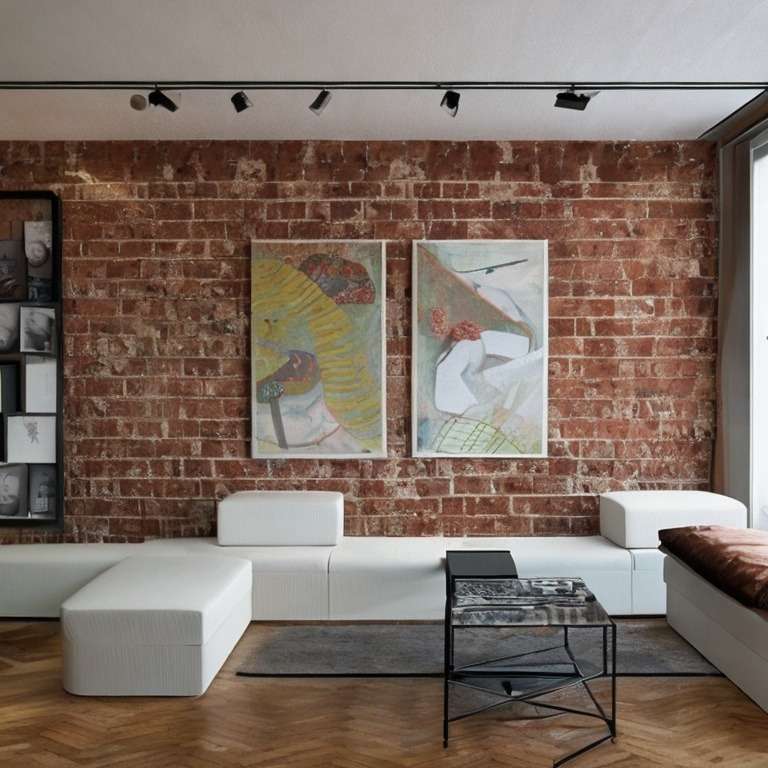 Brick Wall Design Idea for a Modern House