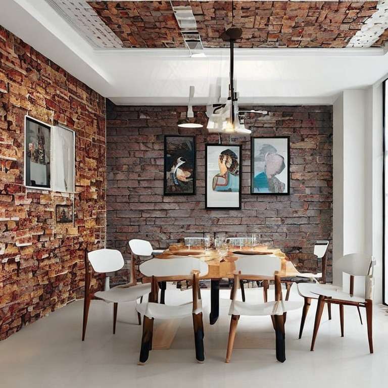 Brick Wall Design to Flaunt that Stunning Art Collection