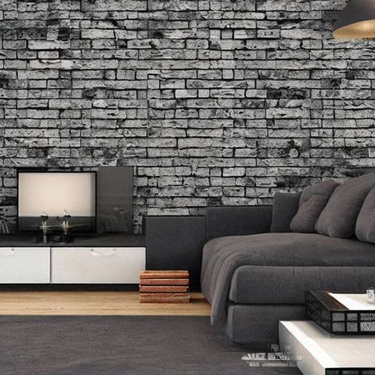 Brick Wall Design with a Rugged Finish