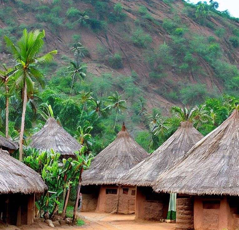 indian village homes in the hutta style