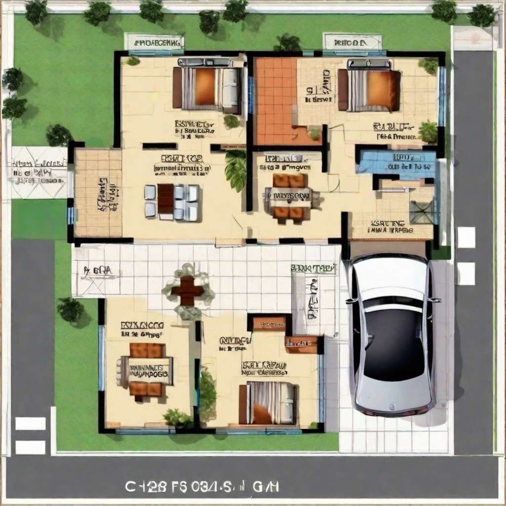 Car Parking Strategy in the 2 BHK House Plan