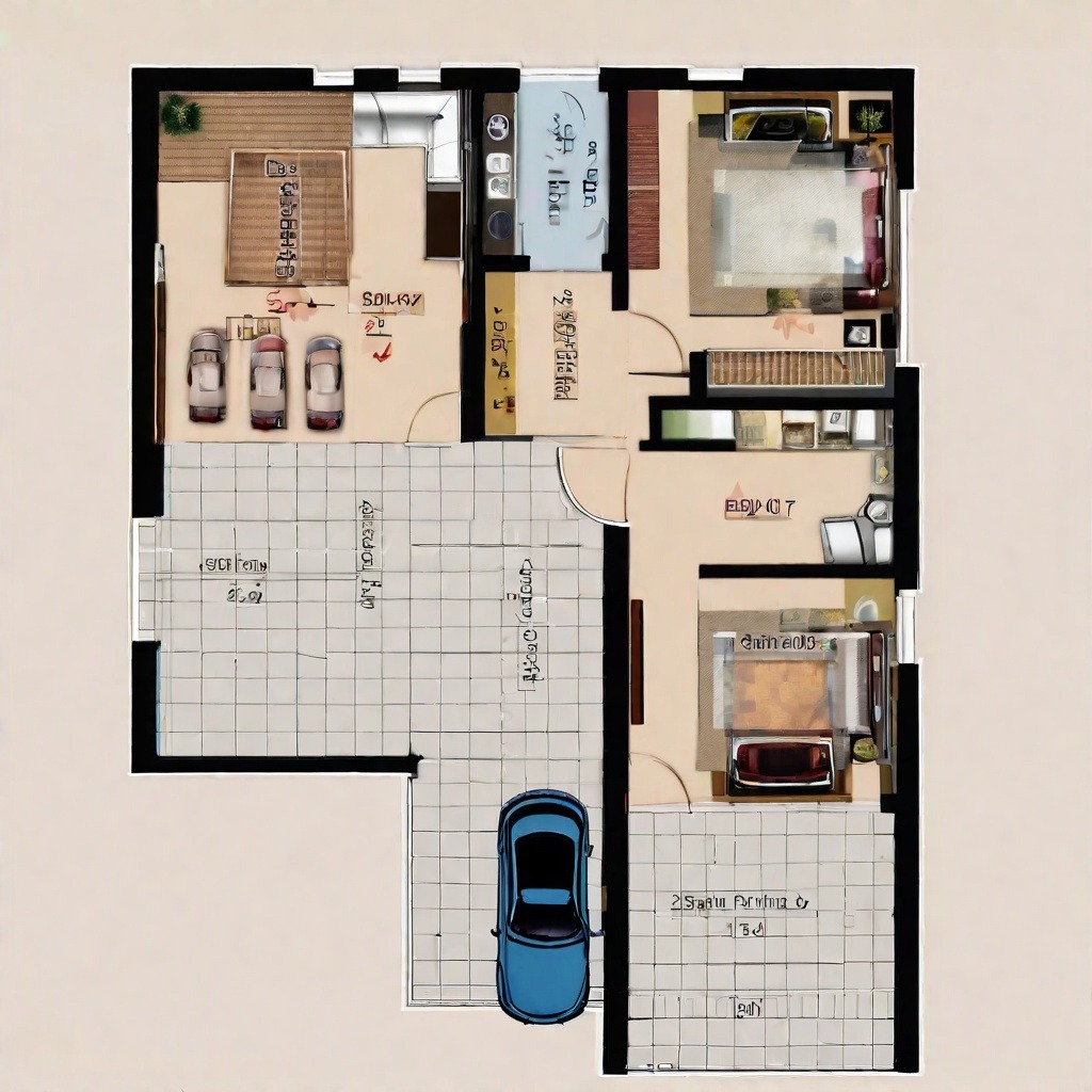 Car Parking Strategy In the 1 BHK House Plan