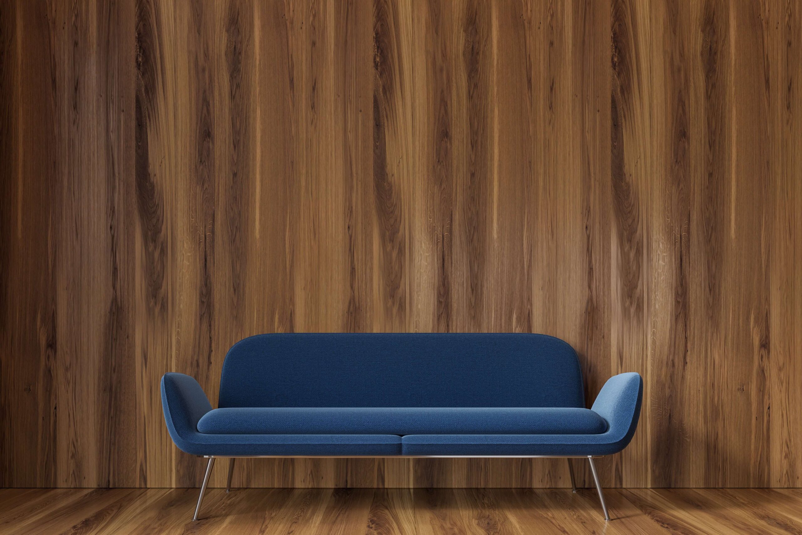 Modern Minimalist Wooden Sofa