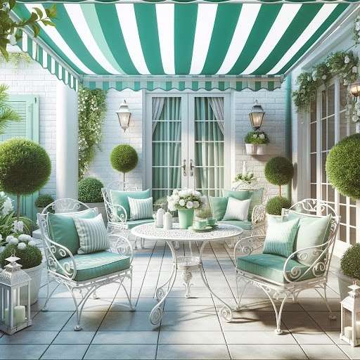 Mint Green and White Colour Combination