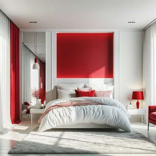 Red and White Colour Combination