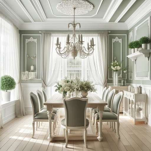 Sage Green and White Colour Combination