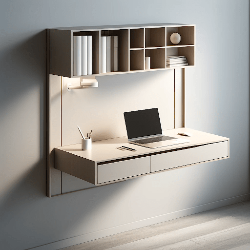 Wall-Attached Study Table
