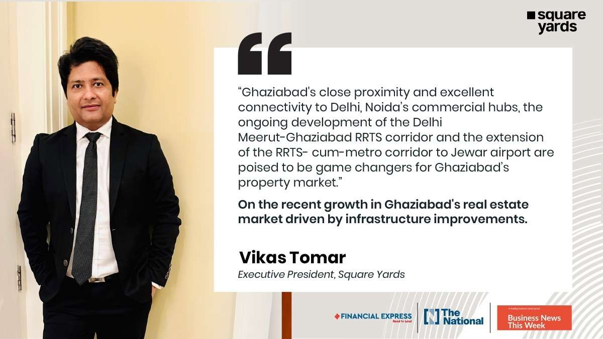 Ghaziabad Benefits from Infrastructure Growth According to SquareYards[Featured Blogs]