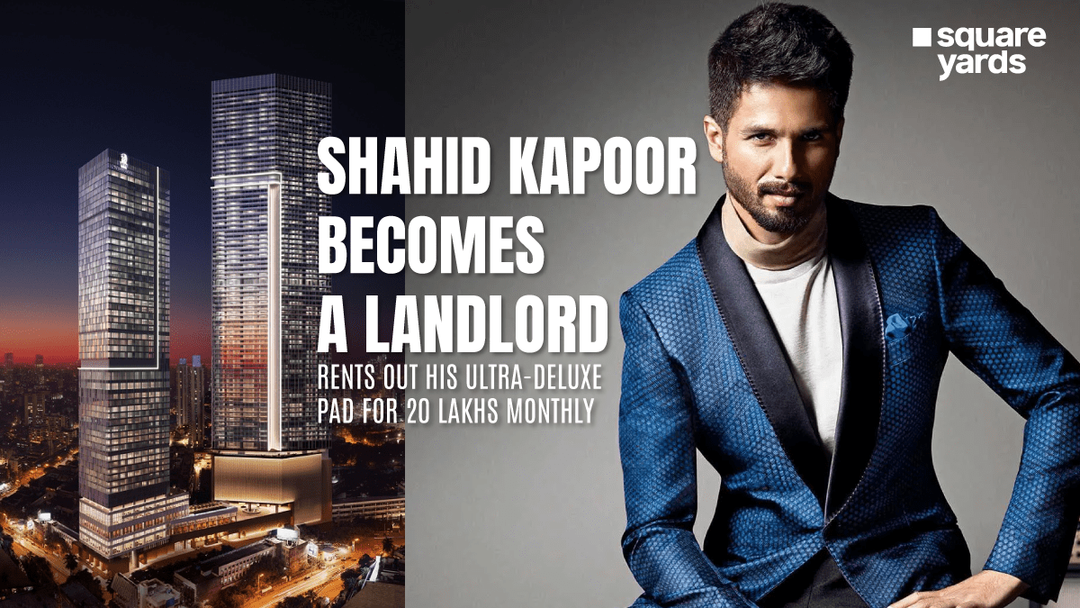 Shahid Kapoor Becomes A Landlord