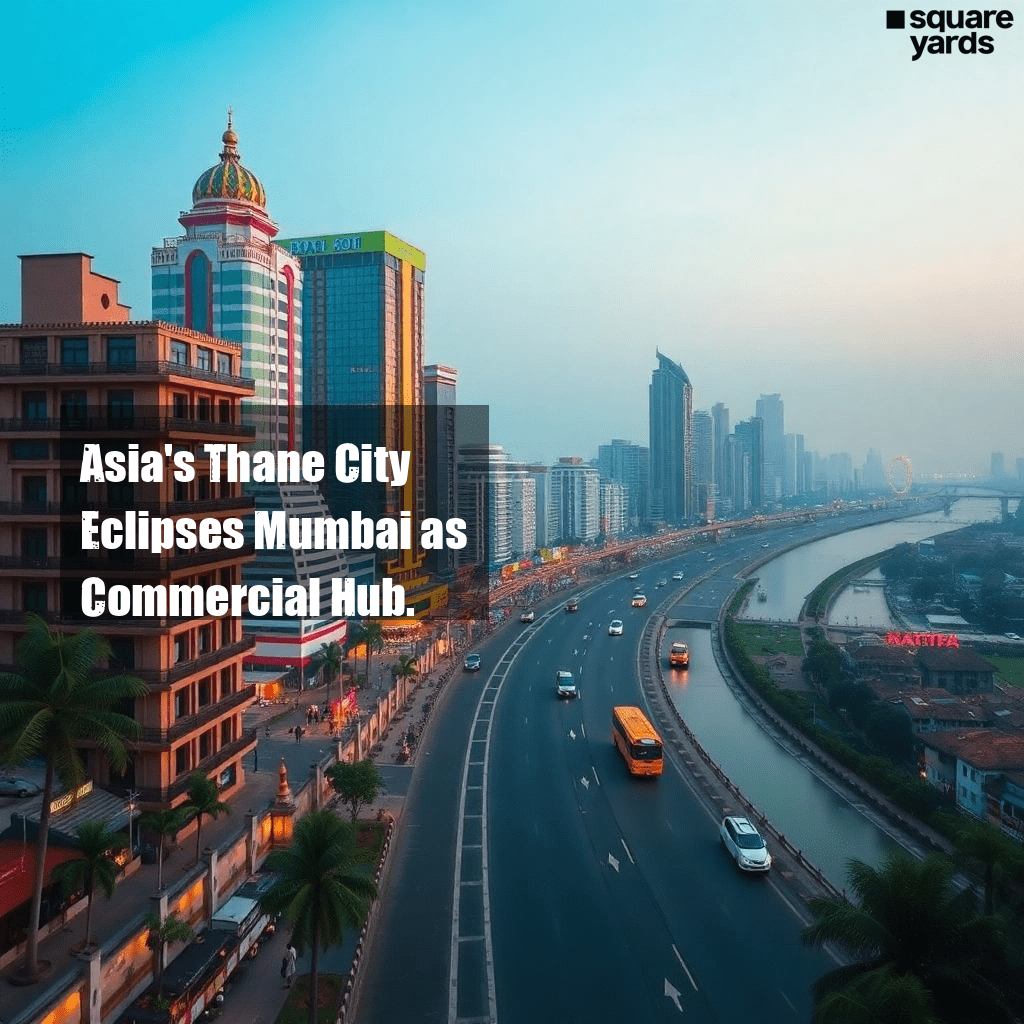 Thane City 's Commercial realty growth is at Par with Mumbai !!