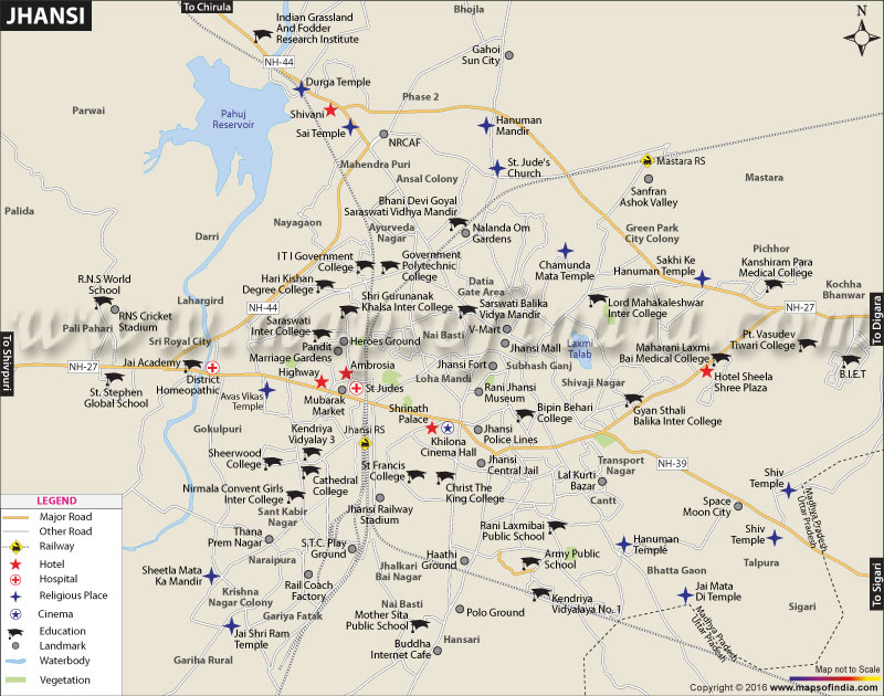 smart city jhansi map