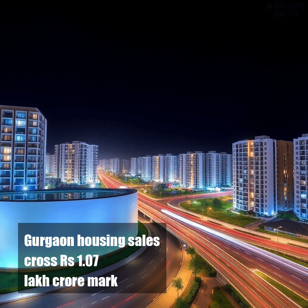 Gurgaon housing sales cross Rs 1.07 lakh crore mark